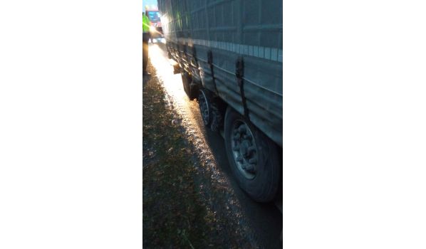 67112 Mutterstadt, Serwis opon ciężarowych dla MAN TGX 18.500 na pasie awaryjnym