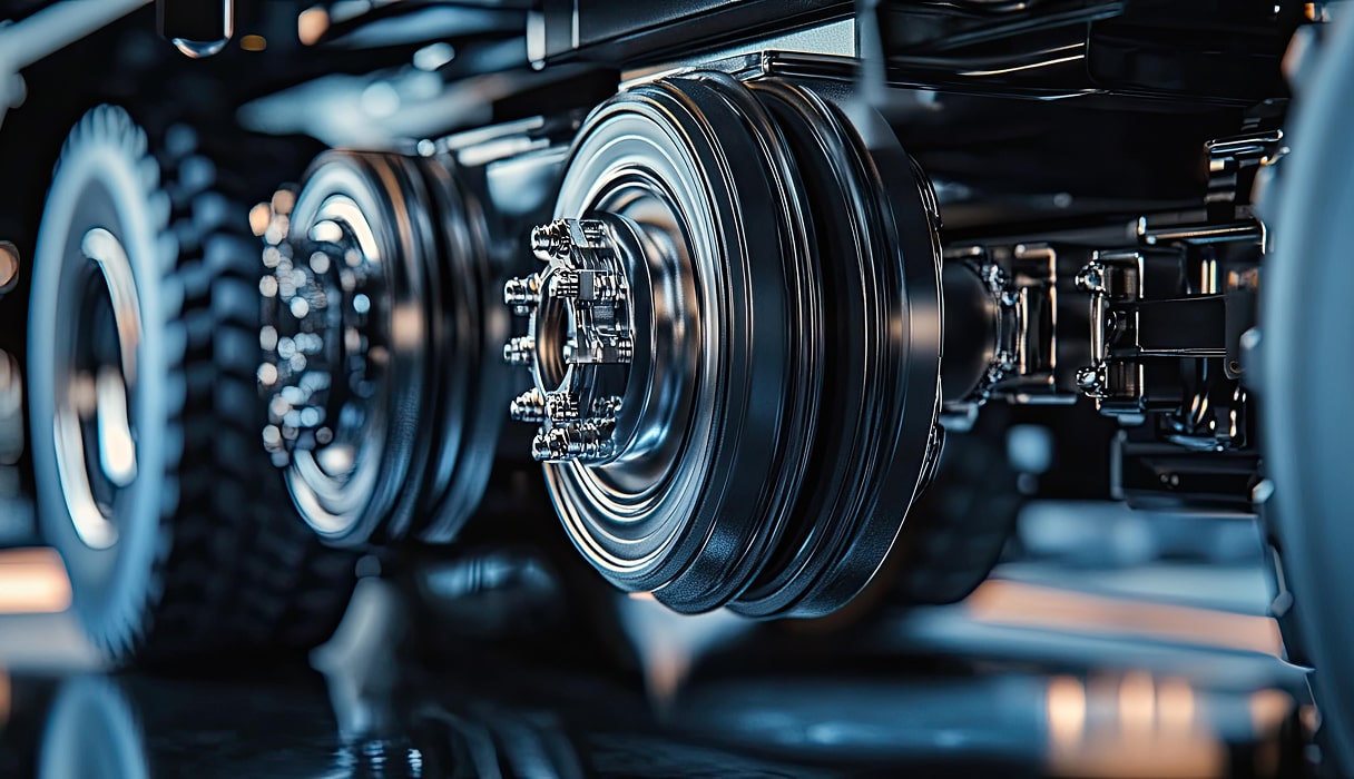 Naprawa i wymiana piasty ciężarówki w Niemczech