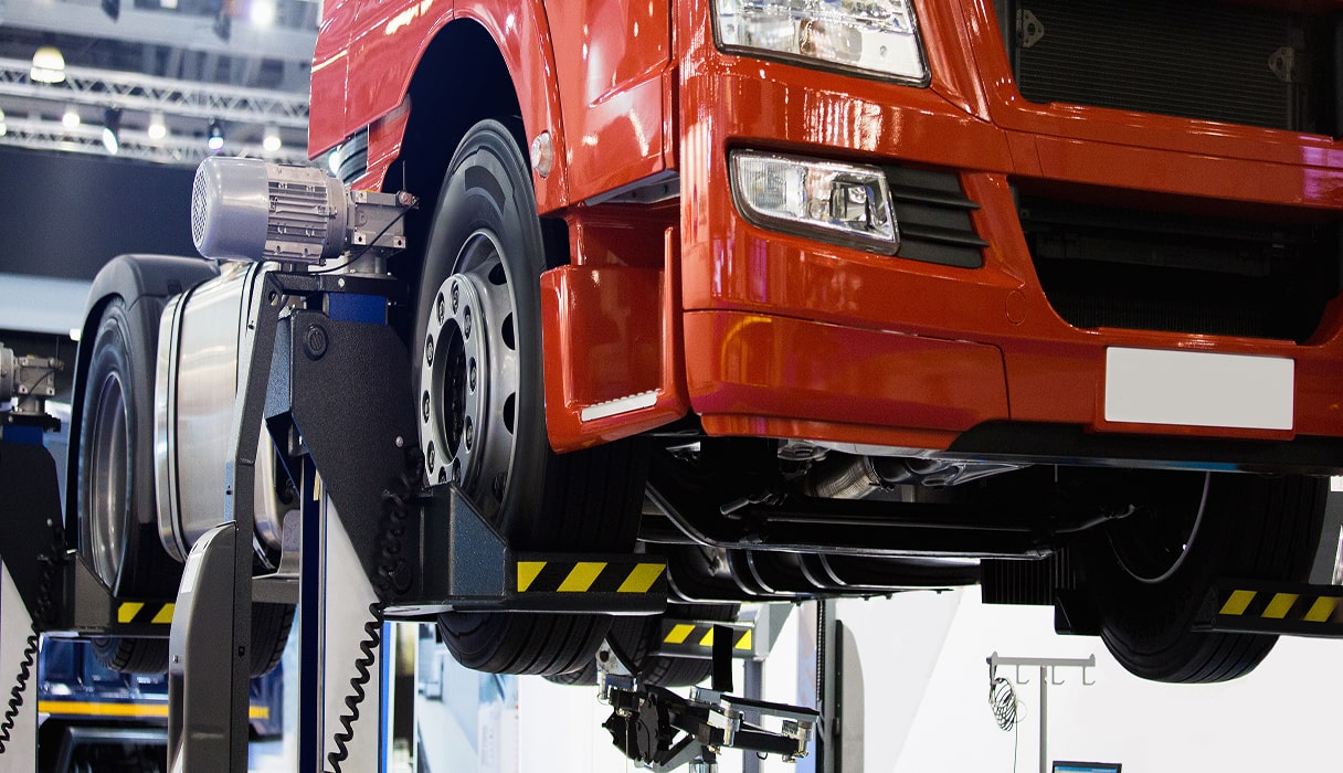 Naprawa klocków i tarcz hamulcowych ciężarówki w Niemczech