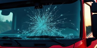 Wymiana przedniej i bocznej szyby w ciężarówkach w Niemczech