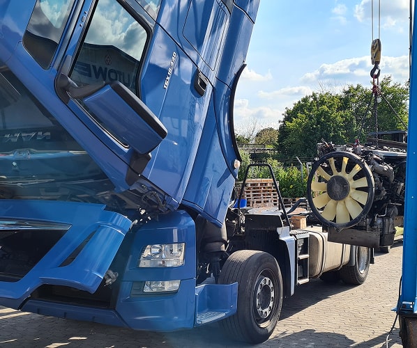 Naprawa i wymiana turbosprężarki ciężarówki w Niemczech, Polsce, Austrii, Hiszpanii, Włoszech i Rumunii.